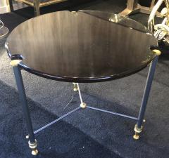 Jules Leleu Jules Leleu 1950s rare metal and lacquer coffee table - 1237229