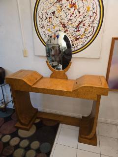 Jules Leleu Jules Leleu Art Deco Vanity and Console with Mirror France Circa 1930s - 4461494