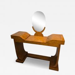 Jules Leleu Jules Leleu Art Deco Vanity and Console with Mirror France Circa 1930s - 4463779