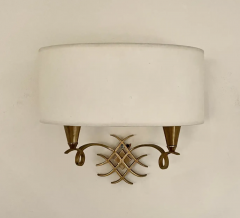 Jules Leleu Jules Leleu Set of 3 Wall Sconces with Shades - 4612787