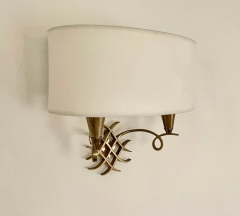 Jules Leleu Jules Leleu Set of 3 Wall Sconces with Shades - 4612788