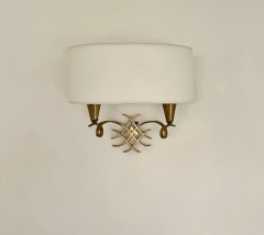 Jules Leleu Jules Leleu Set of 3 Wall Sconces with Shades - 4612790