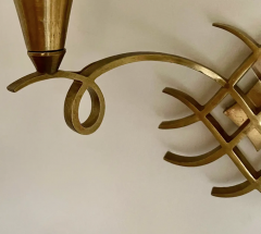 Jules Leleu Jules Leleu Set of 3 Wall Sconces with Shades - 4612791
