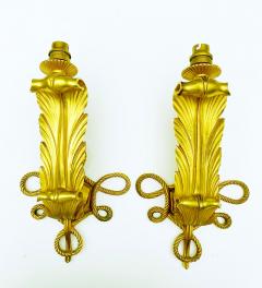 Jules Leleu Jules Leleu Wall Sconces Acantes  - 2410201
