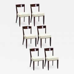 Jules Leleu Jules Leleu exceptional set of 6 dinning chairs - 863932