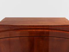 Jules Leleu Jules Leleu mahogany cabinet nickeled metal 1930 - 4587490