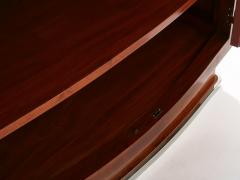 Jules Leleu Jules Leleu mahogany cabinet nickeled metal 1930 - 4587495