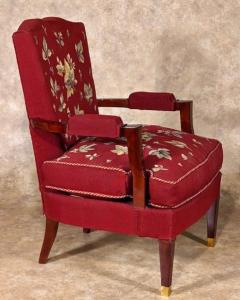 Jules Leleu Jules Leleu pair of 1940s armchairs - 3623220