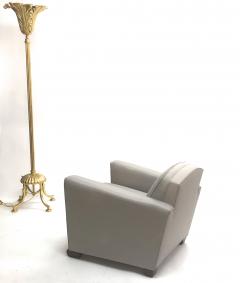 Jules Leleu Jules Leleu pair of refined club chairs fully restored - 832334