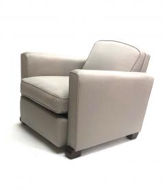 Jules Leleu Jules Leleu pair of refined club chairs fully restored - 832338