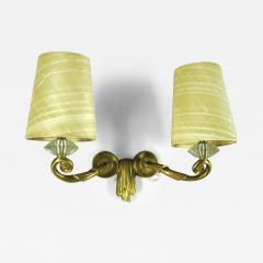 Jules Leleu Jules Leleu pair of two branch sconces - 3052520