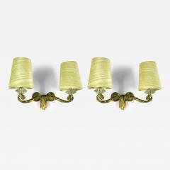 Jules Leleu Jules Leleu pair of two branch sconces - 3052521