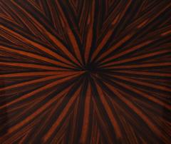 Jules Leleu Leleu Style Macassar Ebony Circular Double Sunburst Coffee Table France - 4662834