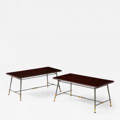 Jules Leleu Pair of 1960s side tables by Jules Leleu - 879518