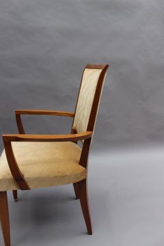 Jules Leleu Pair of Fine French Art Deco Mahogany Armchairs by Jules Leleu - 2389520