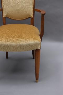 Jules Leleu Pair of Fine French Art Deco Mahogany Armchairs by Jules Leleu - 2389521