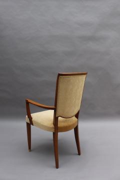 Jules Leleu Pair of Fine French Art Deco Mahogany Armchairs by Jules Leleu - 2389523