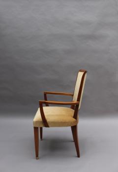 Jules Leleu Pair of Fine French Art Deco Mahogany Armchairs by Jules Leleu - 2389524