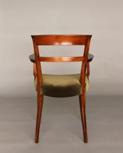 Jules Leleu Pair of Fine French Art Deco Mahogany Armchairs by Jules Leleu - 4222245