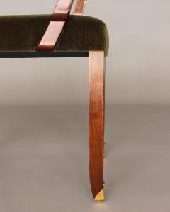 Jules Leleu Pair of Fine French Art Deco Mahogany Armchairs by Jules Leleu - 4222250