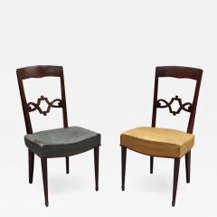 Jules Leleu Pair of Fine French Art Deco Mahogany Chairs by Jules Leleu - 2592425