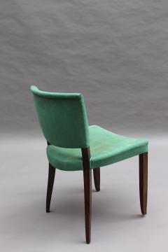 Jules Leleu Pair of Fine French Art Deco Mahogany Side Chairs by Jules Leleu - 2588908
