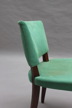 Jules Leleu Pair of Fine French Art Deco Mahogany Side Chairs by Jules Leleu - 2588919