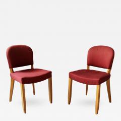Jules Leleu Pair of Fine French Art Deco Sycamore Chairs by Leleu - 415341