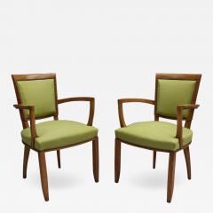 Jules Leleu Pair of French Art Deco Bridge Chairs by Jules Leleu - 591455