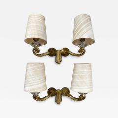 Jules Leleu Pair of Jules Leleu Art Deco Sconces - 3783527