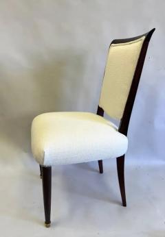 Jules Leleu SET OF 8 French Mid Century Art Deco Dining Chairs Signed by Jules Leleu - 3332348