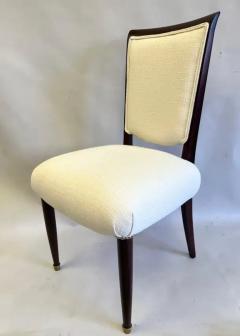 Jules Leleu SET OF 8 French Mid Century Art Deco Dining Chairs Signed by Jules Leleu - 3332350