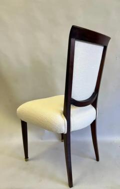 Jules Leleu SET OF 8 French Mid Century Art Deco Dining Chairs Signed by Jules Leleu - 3332351