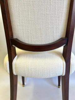 Jules Leleu SET OF 8 French Mid Century Art Deco Dining Chairs Signed by Jules Leleu - 3332354