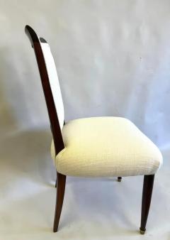 Jules Leleu SET OF 8 French Mid Century Art Deco Dining Chairs Signed by Jules Leleu - 3332355