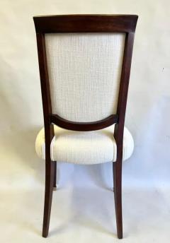 Jules Leleu SET OF 8 French Mid Century Art Deco Dining Chairs Signed by Jules Leleu - 3332357