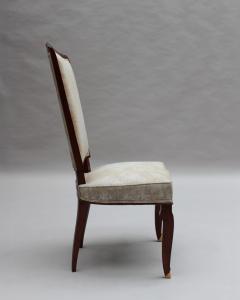 Jules Leleu Set of 10 Fine French Art Deco Mahogany Chairs by Jules Leleu 8 Side and 2 Arm  - 4333293
