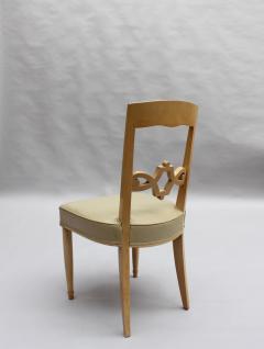 Jules Leleu Set of 12 Fine French Art Deco Walnut Chairs by Jules Leleu 10 Side and 2 Arm  - 3117582