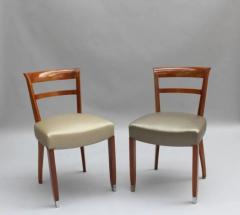 Jules Leleu Set of 8 Fine French 1930s Dining Chairs by Jules Leleu Dining Table Available  - 2709835