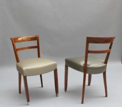 Jules Leleu Set of 8 Fine French 1930s Dining Chairs by Jules Leleu Dining Table Available  - 2709852