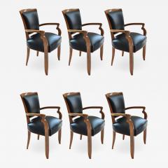 Jules Leleu Set of Six Oceanliner Armchairs by Jules Leleu - 1512250