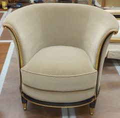 Jules Leleu rarest documented early Art Deco refined pair of chairs - 1636532