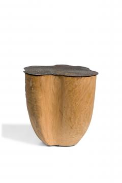 Jules Lobgeois French Contemporary Unique Solid Oak and Brass Duramen - 4605762