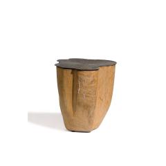 Jules Lobgeois French Contemporary Unique Solid Oak and Brass Duramen - 4620181