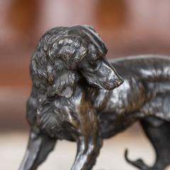 Jules Moigniez 19th Century French Bronze Of Setter With Hare Jules Moigniez 1835 1894  - 2870686