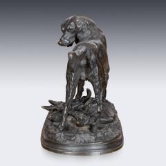 Jules Moigniez 19th Century French Bronze Of Setter With Hare Jules Moigniez 1835 1894  - 2870689