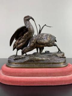 Jules Moigniez Bronze Jules Moigniez Figurative Animal Sculpture of Two Pheasants - 2487742