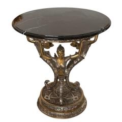 Jules Moigniez French Bronze Sculptural Side Table by Jules Moigniez 1 of 2 - 4239779