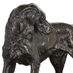 Jules Moigniez Pair of animalier bronze dog sculptures by Jules Moigniez - 2167326