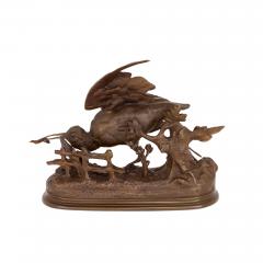 Jules Moigniez Pair of antique French bronze bird sculptures by Jules Moigniez - 4051348